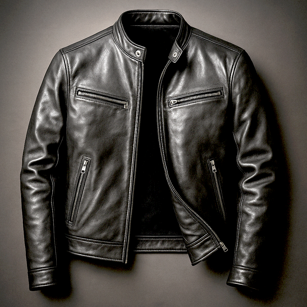Ricardo - Chaqueta Vintage de Piel con Cierre Frontal - vista 6