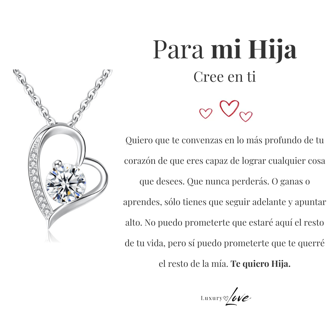 Amor Eterno™ | Collar Para Mi Hija Con Carta Especial