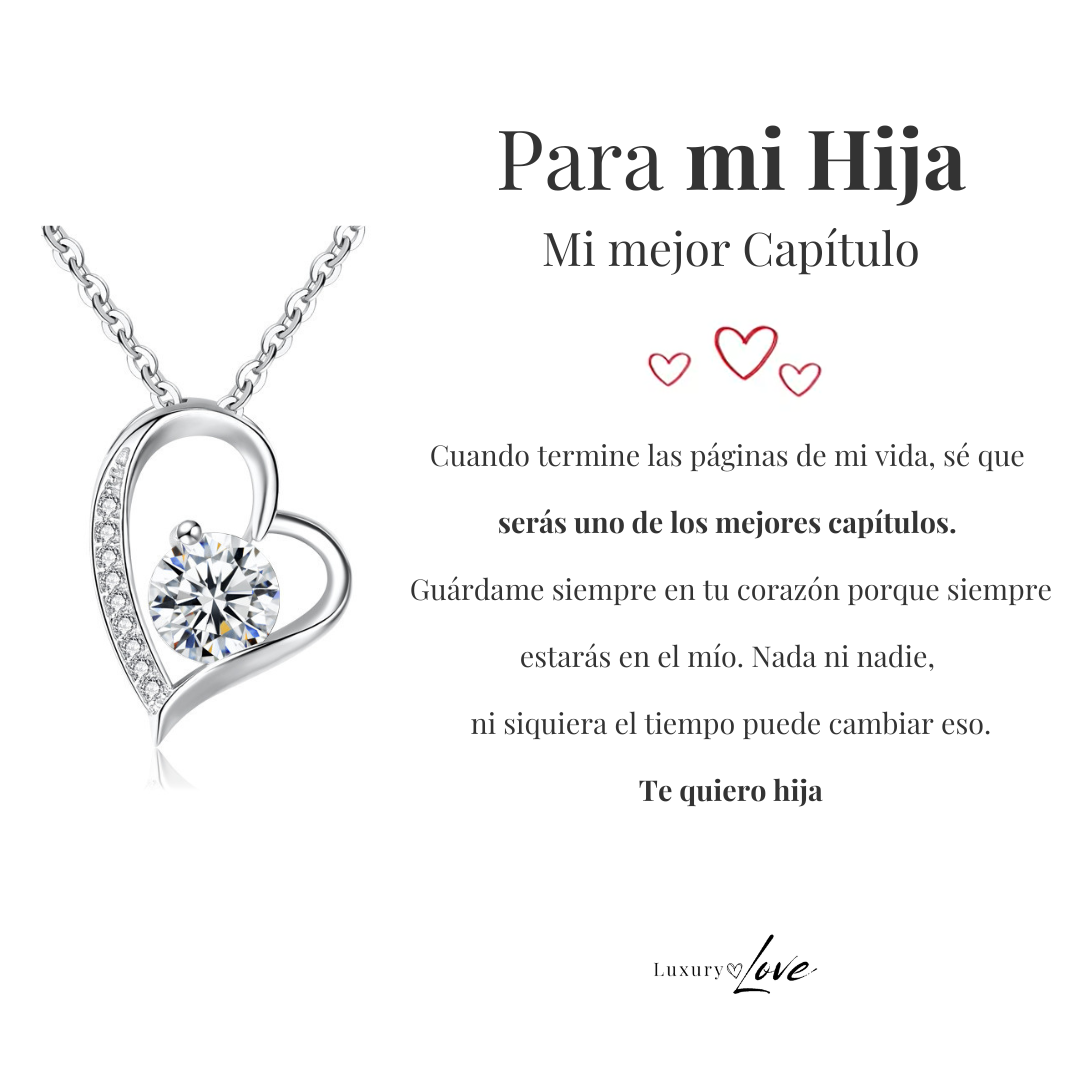 Amor Eterno™ | Collar Para Mi Hija Con Carta Especial