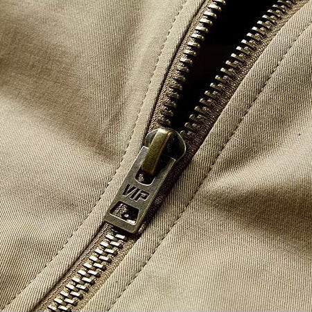 Sergio - Chaqueta Bomber Vintage con Cierre Metálico - vista 5