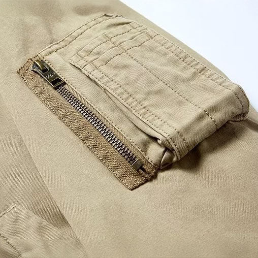 Sergio - Chaqueta Bomber Vintage con Cierre Metálico - vista 7