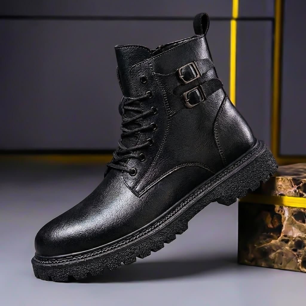 Enrique - Botas de Piel de Res Estilo Vintage - vista 2