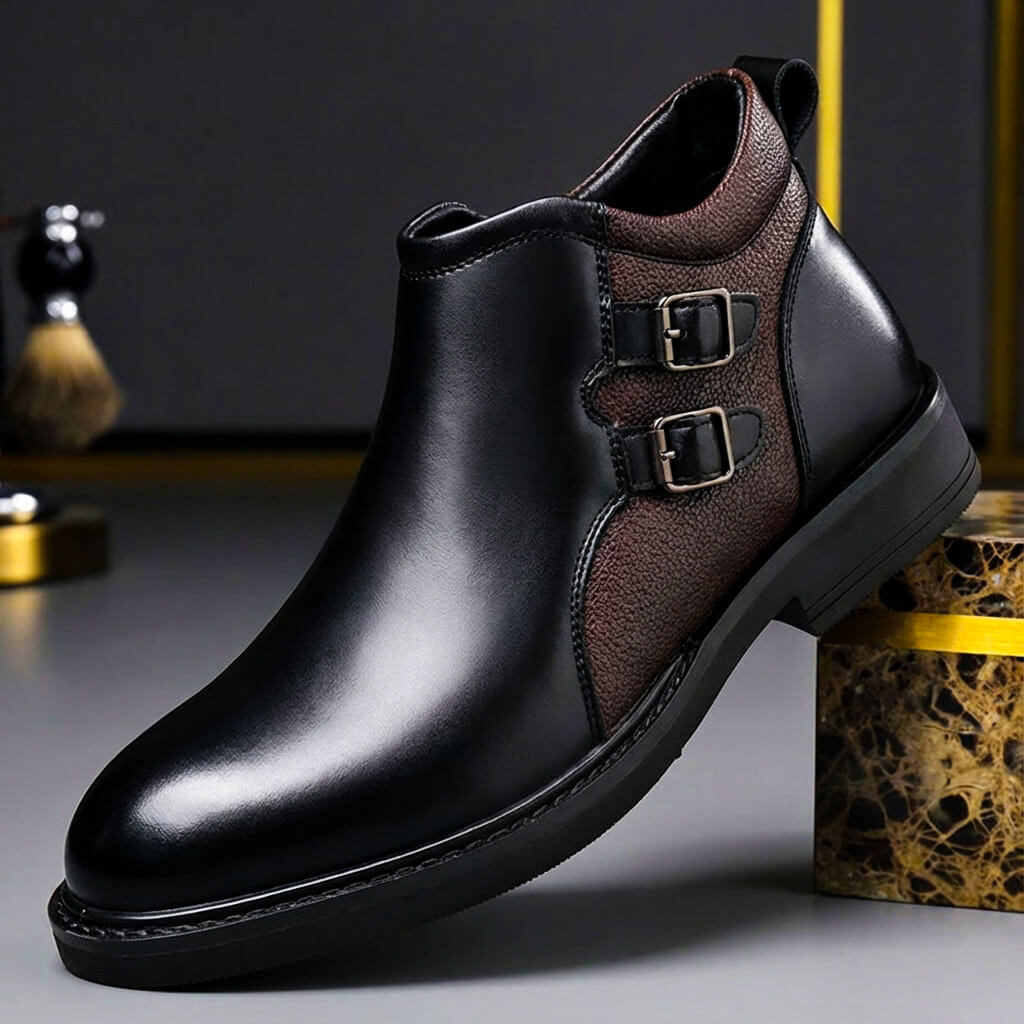 Francisco - Botas de Piel Pulida Estilo Clásico - vista 2