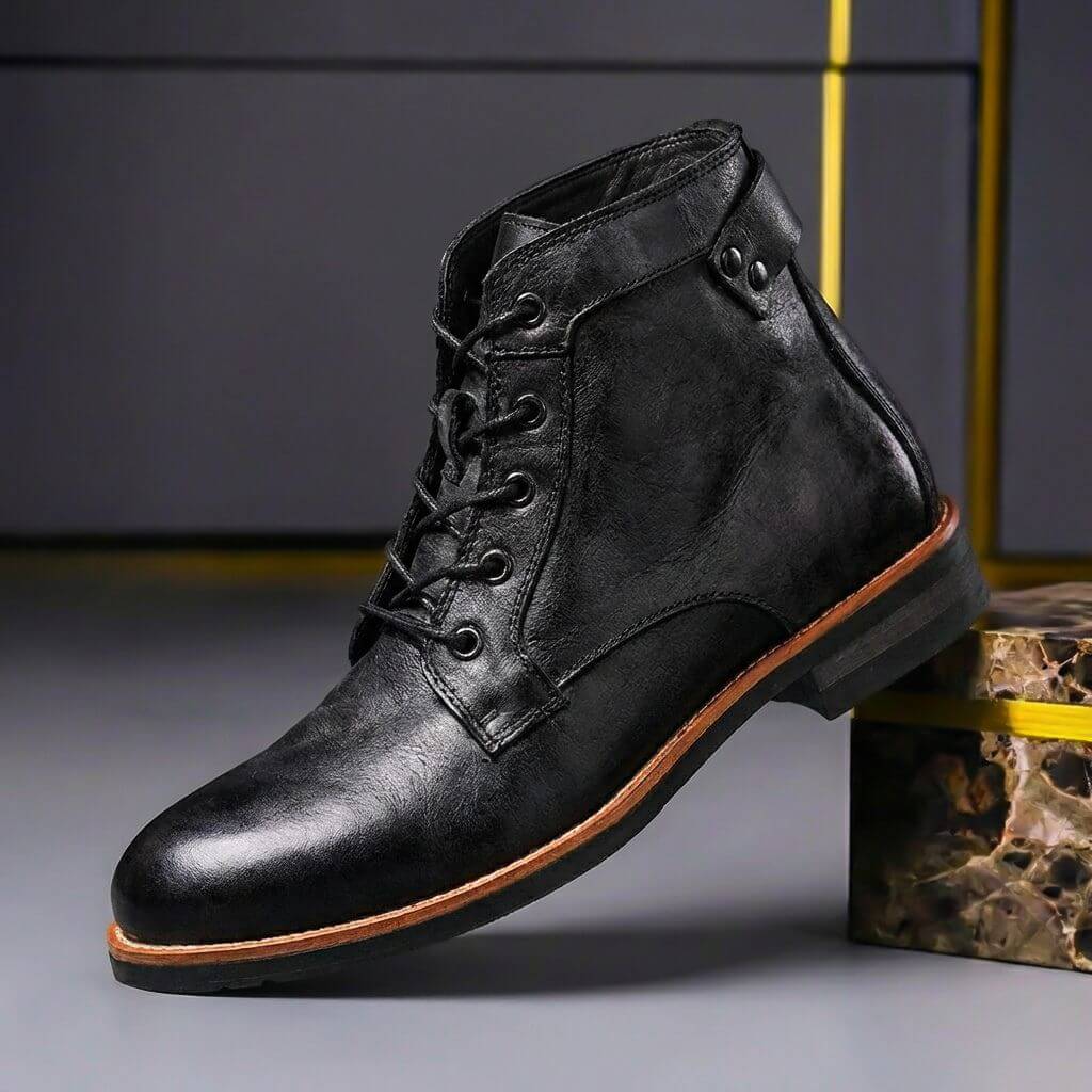 Miguel - Botas de Piel Estilo Retro de Silueta Atemporal - vista 2