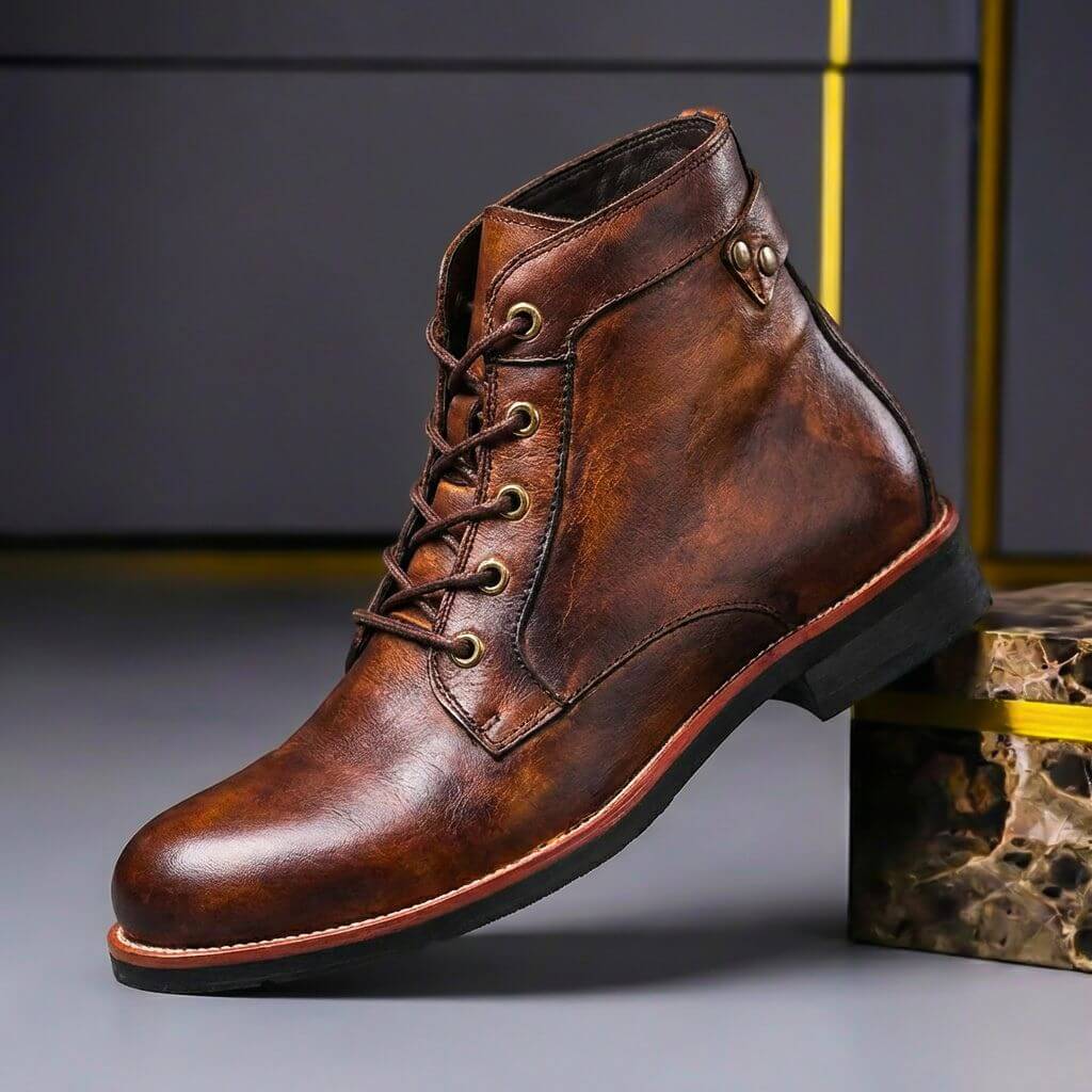 Miguel - Botas de Piel Estilo Retro de Silueta Atemporal - vista 1