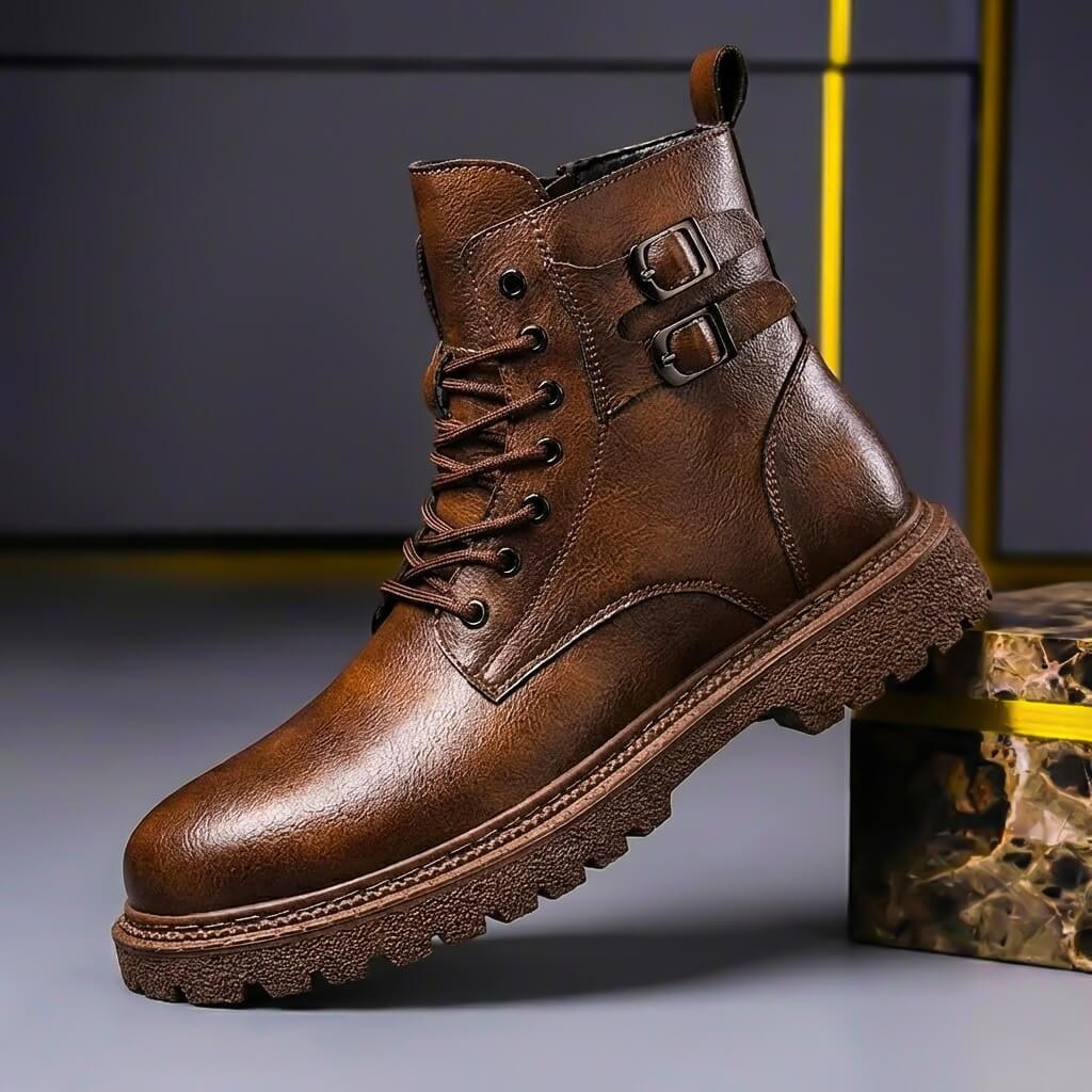 Enrique - Botas de Piel de Res Estilo Vintage - vista 1