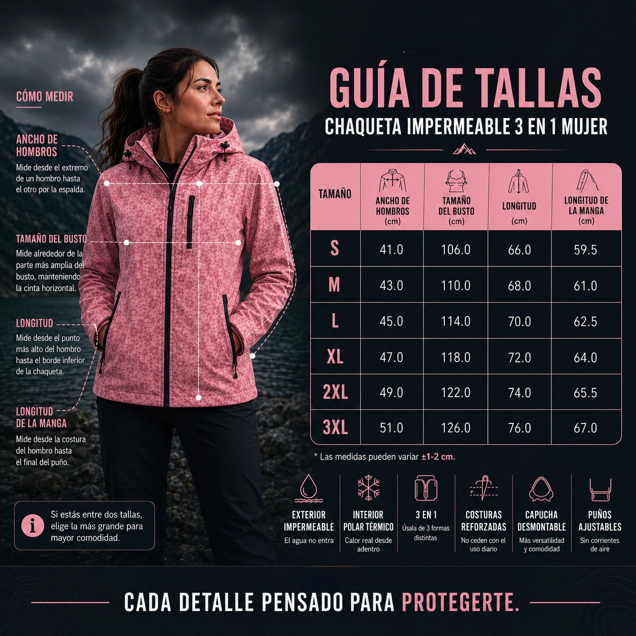 Vortex™ | Chaqueta Impermeable 3 en 1