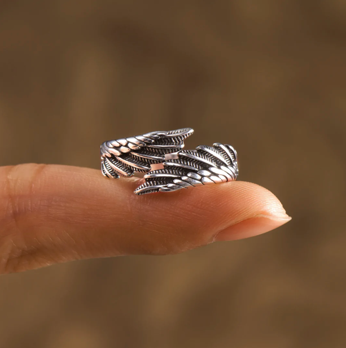 Alas De Ángel™ | Anillo Personalizado y Ajustable Con Nombre