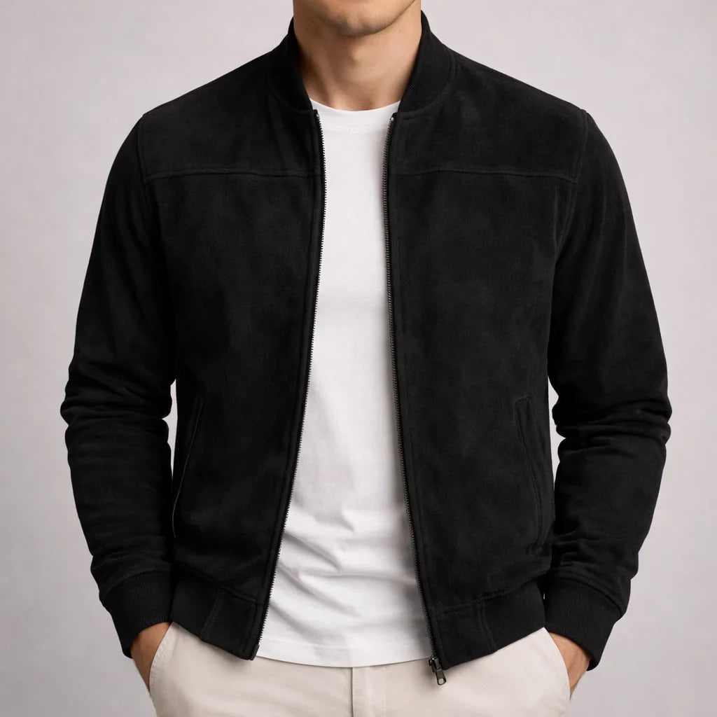 Cristian - Chaqueta Bomber Minimalista de Cuello Estructurado - vista 5