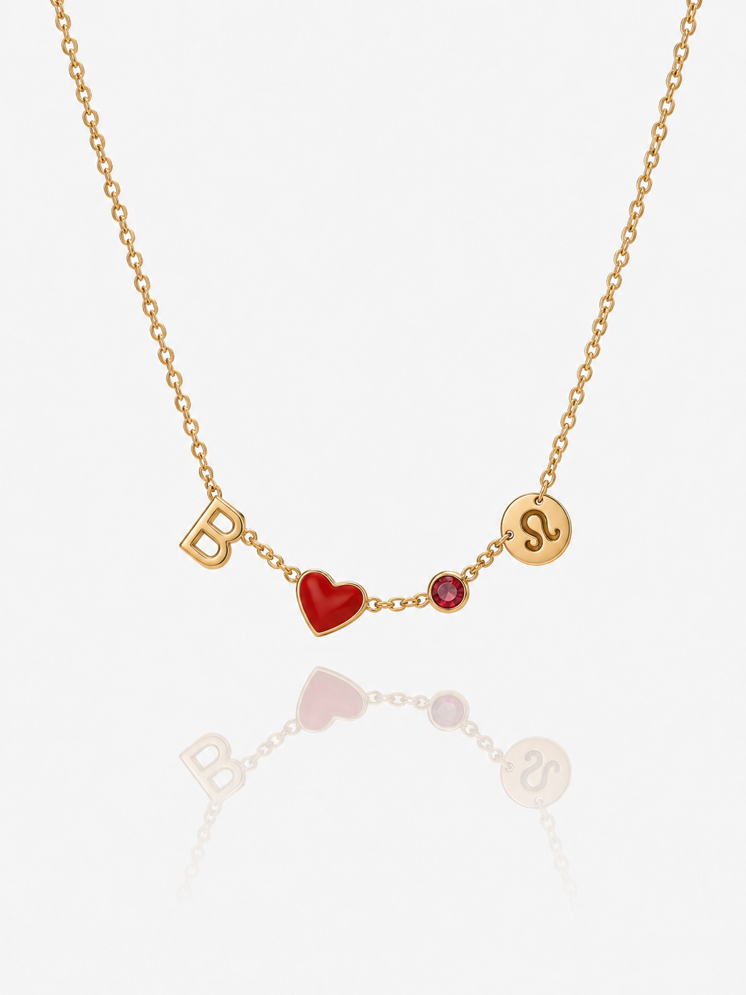 Amore™ | Collar con Inicial y Dije de Corazón