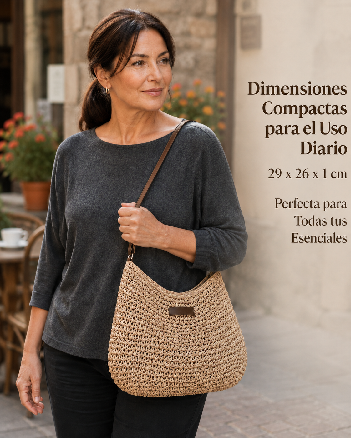 Simona™ | Bolso Tejido a Mano Elegante