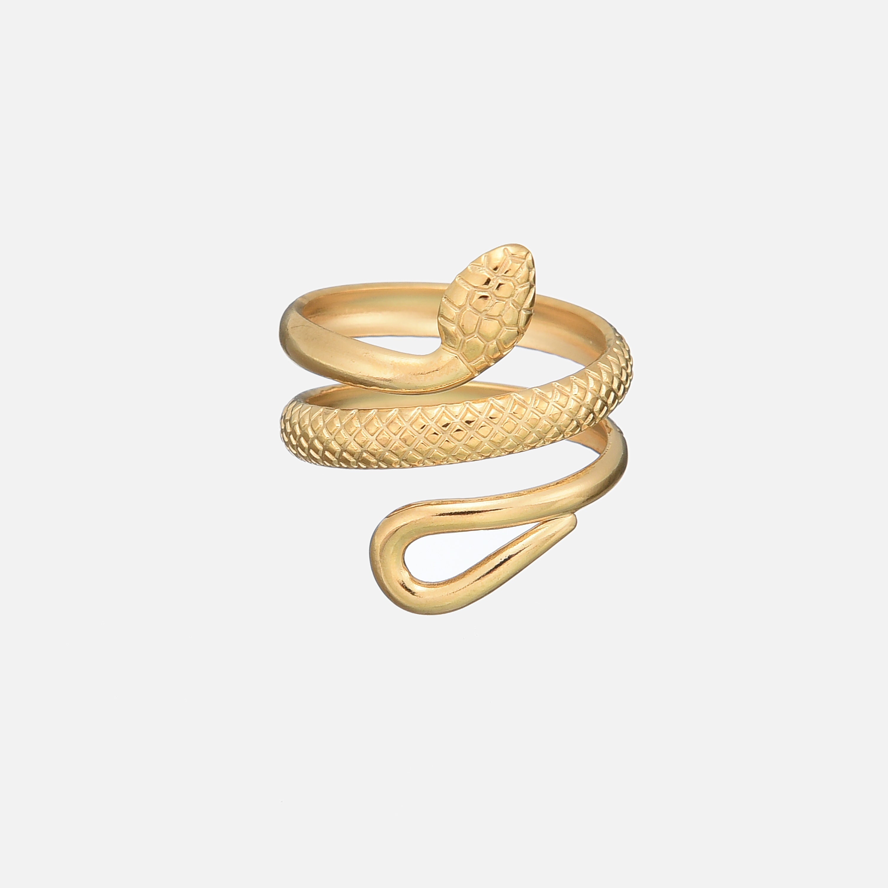 Anillo Detallado de Serpiente (Ajustable)