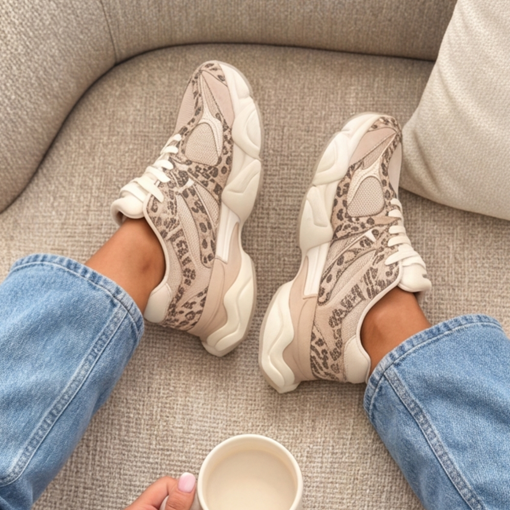 Yaelle™ | Tenis Estampado Leopardo