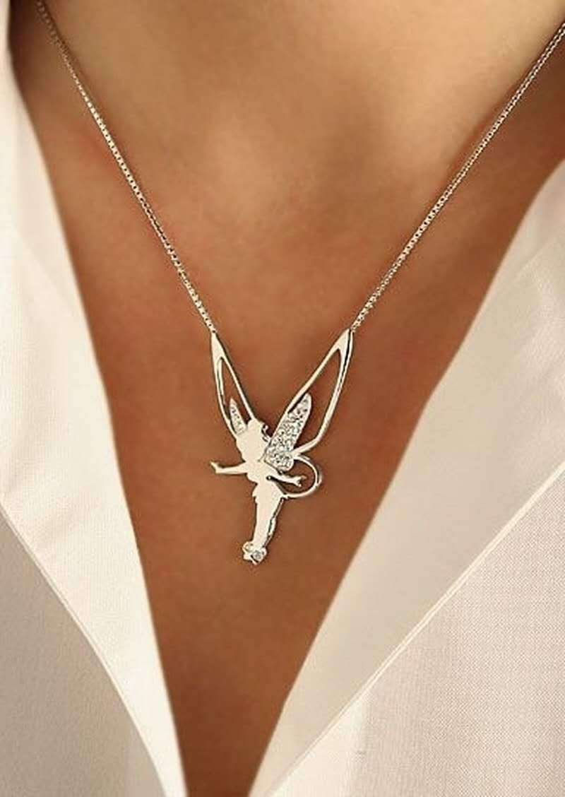 Collar Colgante Hada en Oro