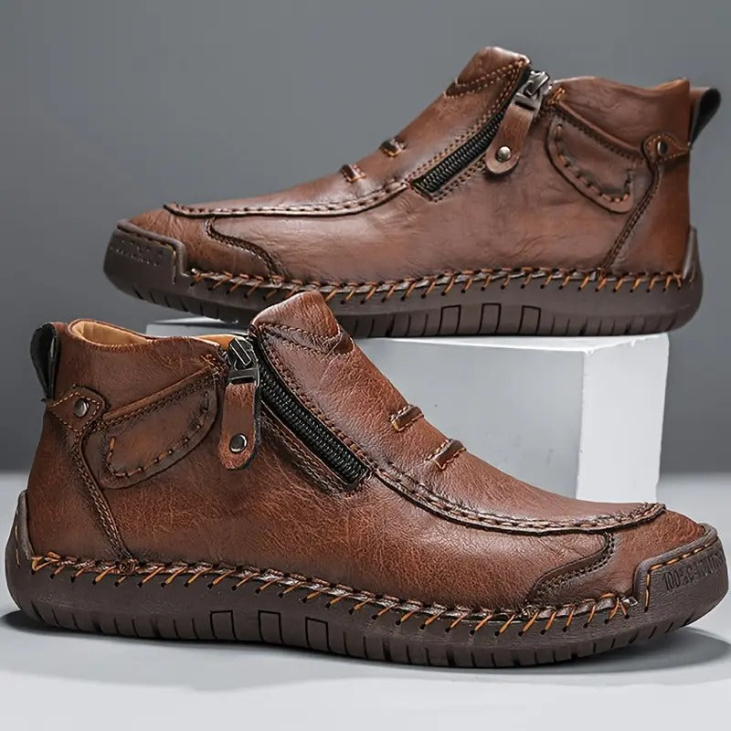 Zapatos Ergonómicos de Piel Premium con Cremallera