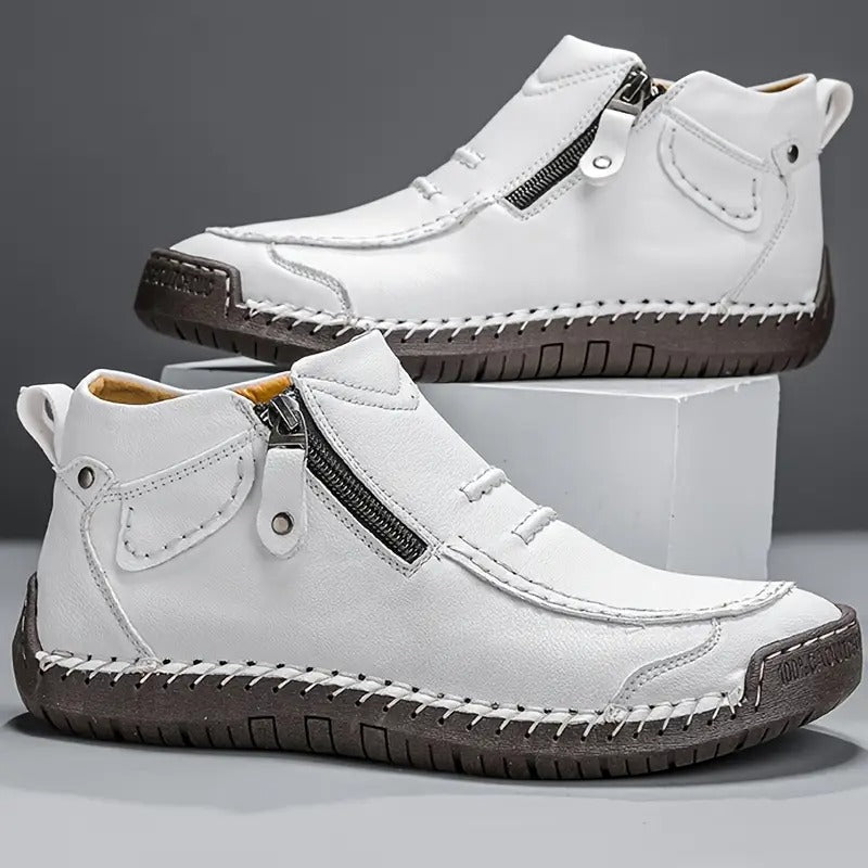 Zapatos Ergonómicos de Piel Premium con Cremallera