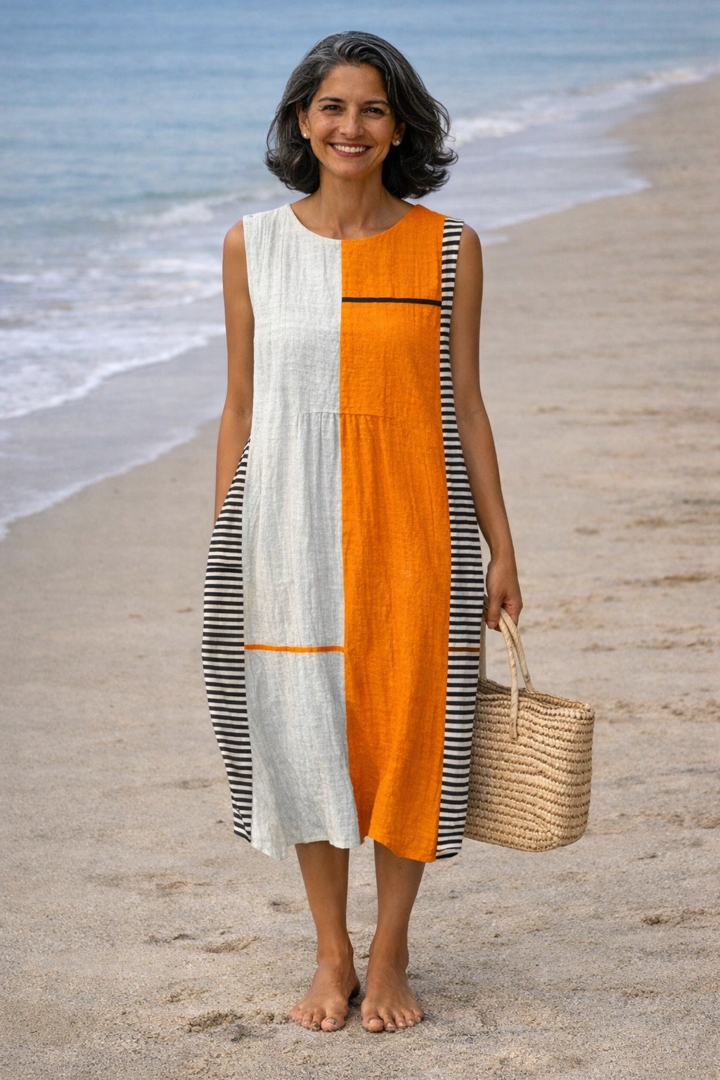 Maya | Vestido Midi a Rayas