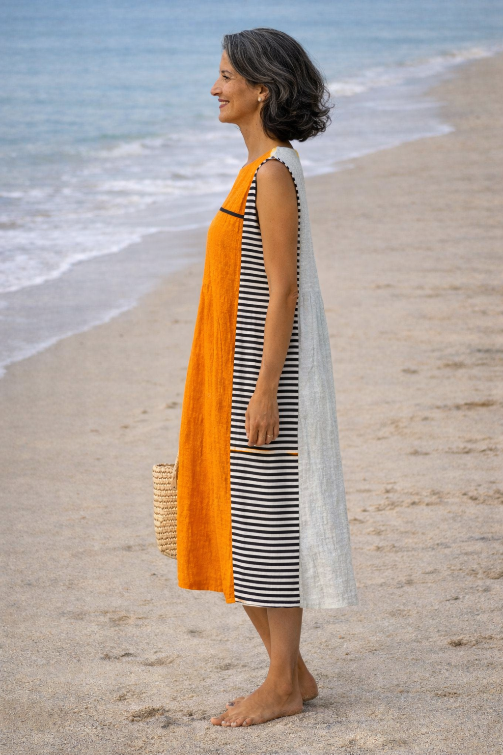 Maya | Vestido Midi a Rayas