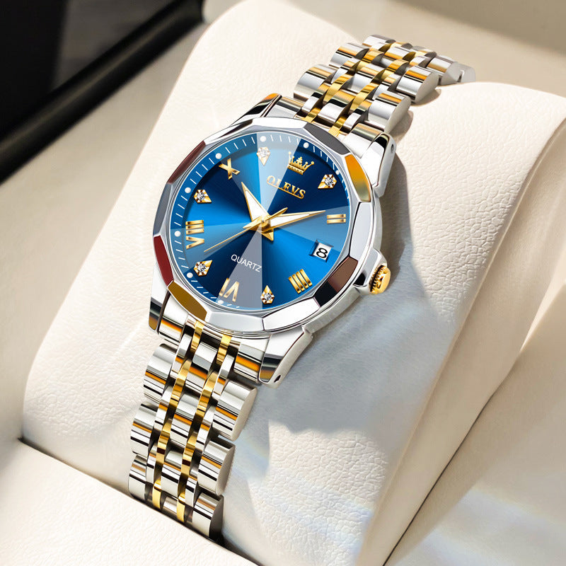 Reloj OLEVS™ para Parejas | Elegancia en Oro, Premium