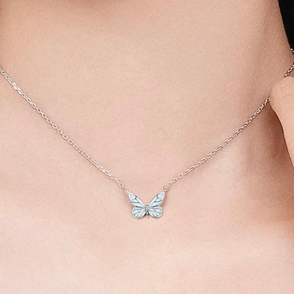 Blue Dream™ | Collar Mariposa Azul Luminosa