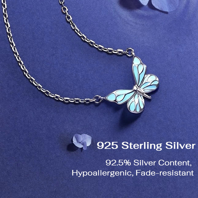 Blue Dream™ | Collar Mariposa Azul Luminosa