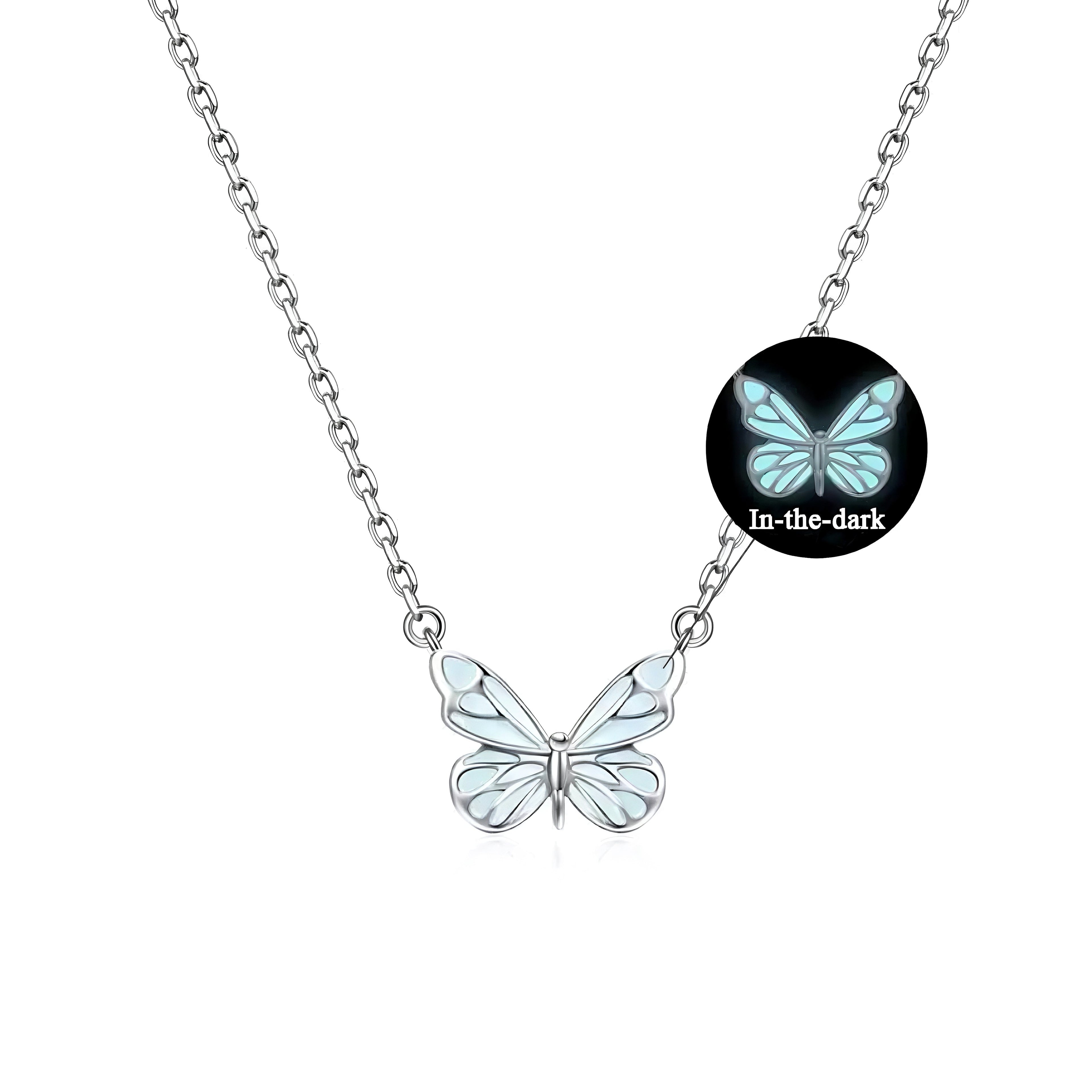 Blue Dream™ | Collar Mariposa Azul Luminosa