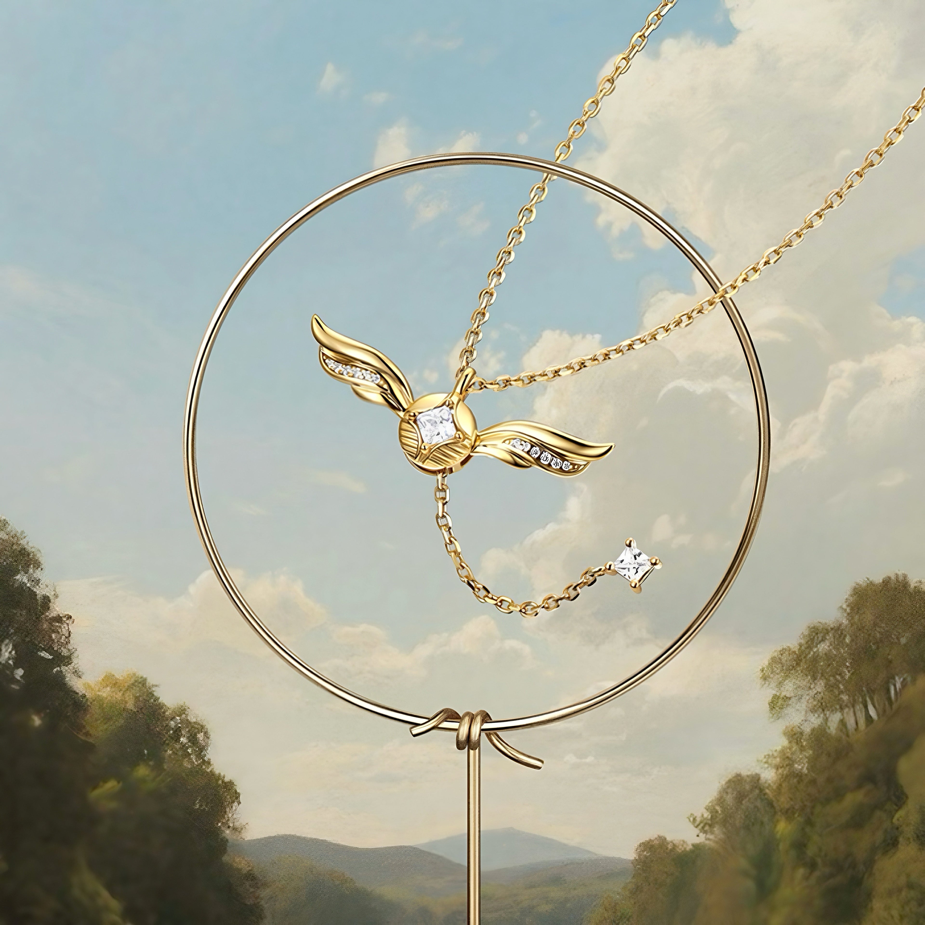 Golden Wings™ | Collar Elegante De Alas Doradas