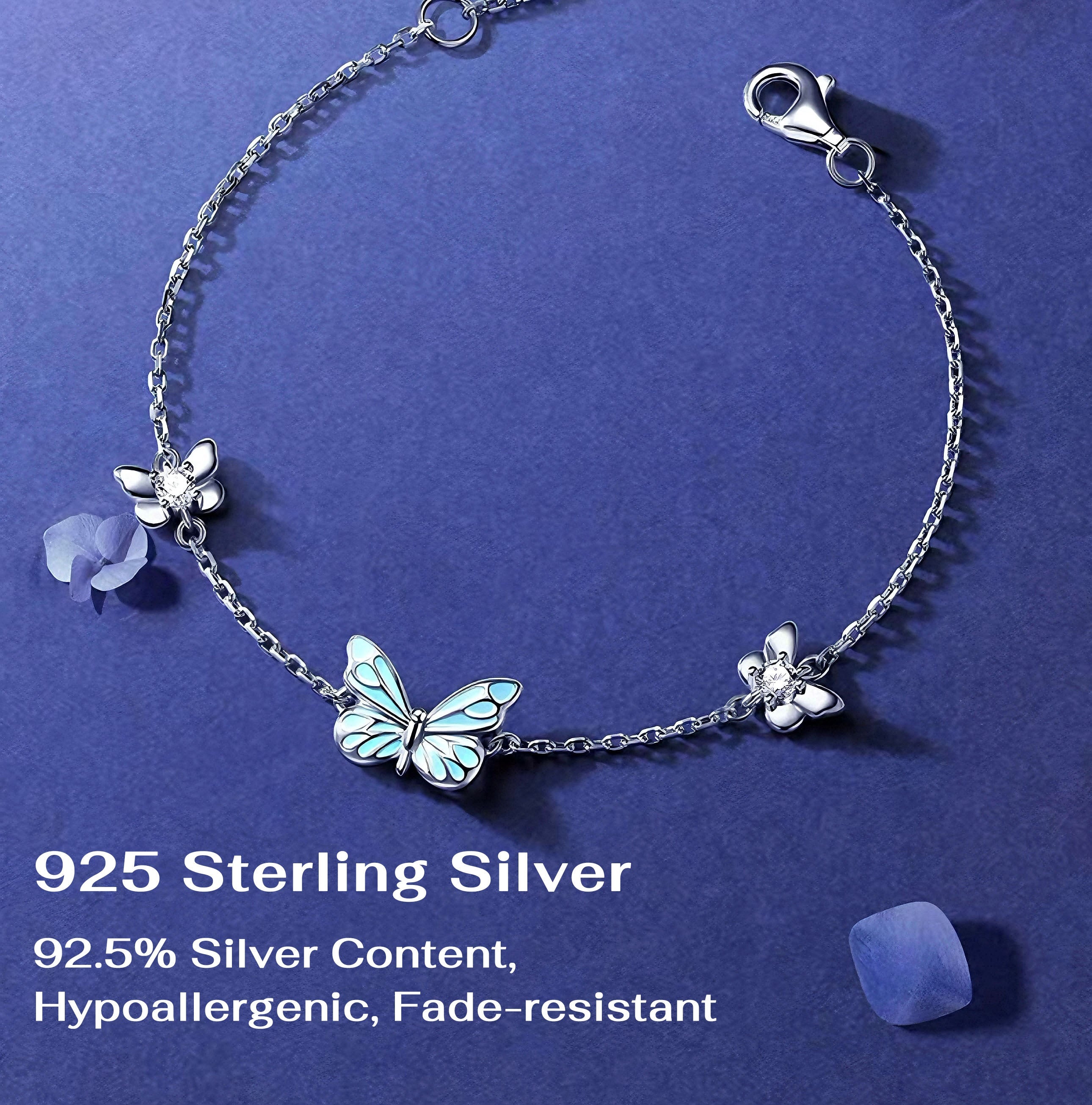 Blue Dream™ | Pulsera Mariposa Azul Luminosa