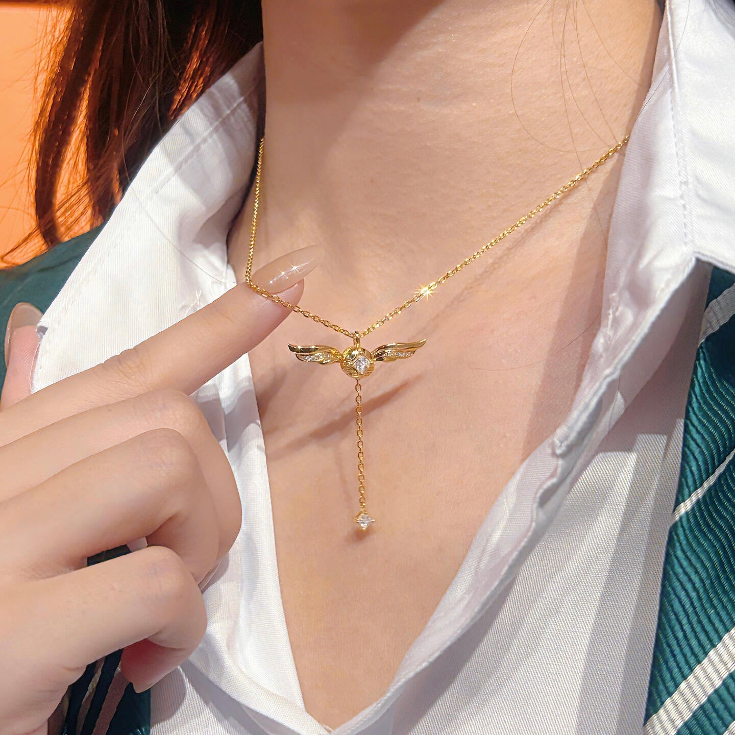 Golden Wings™ | Collar Elegante De Alas Doradas