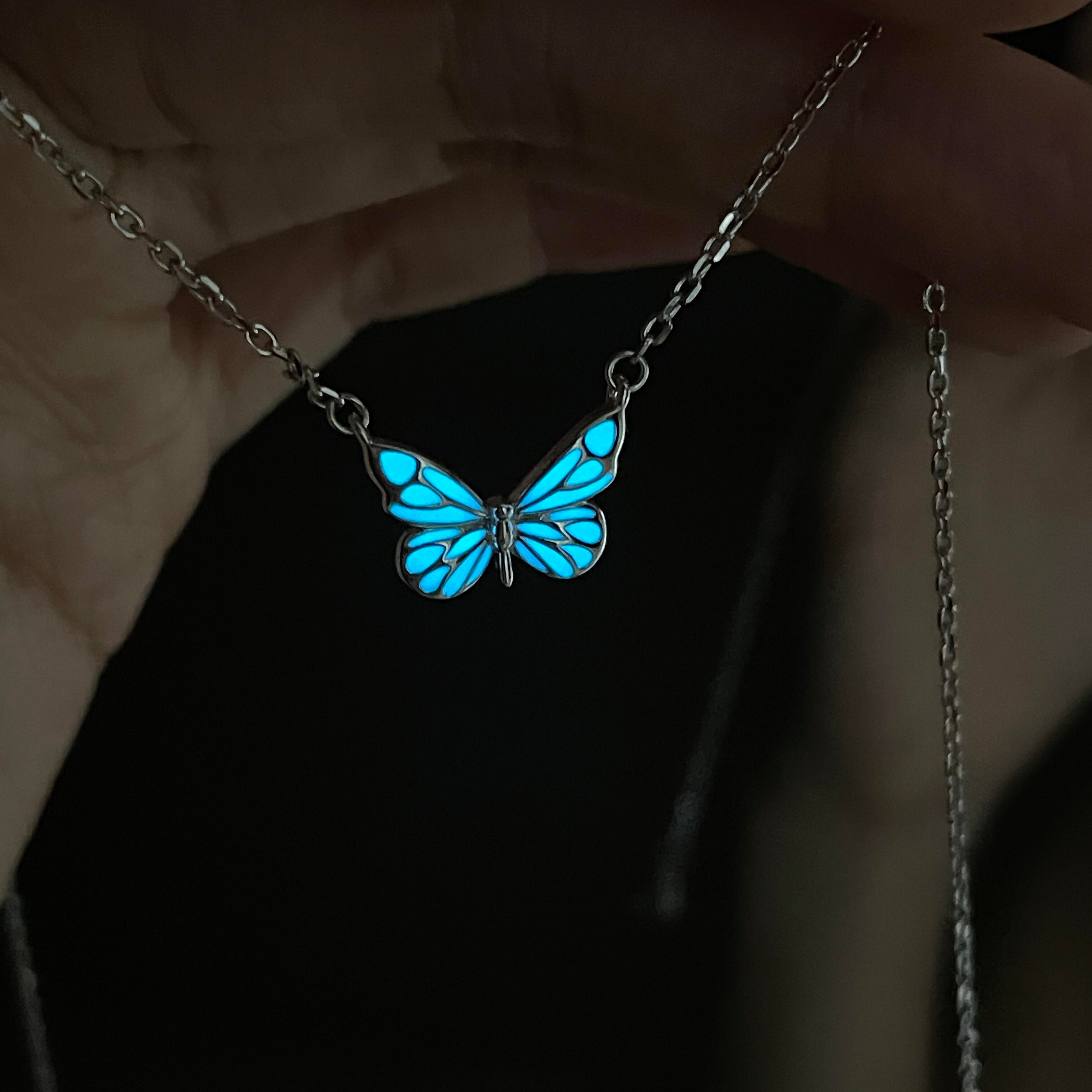 Blue Dream™ | Collar Mariposa Azul Luminosa