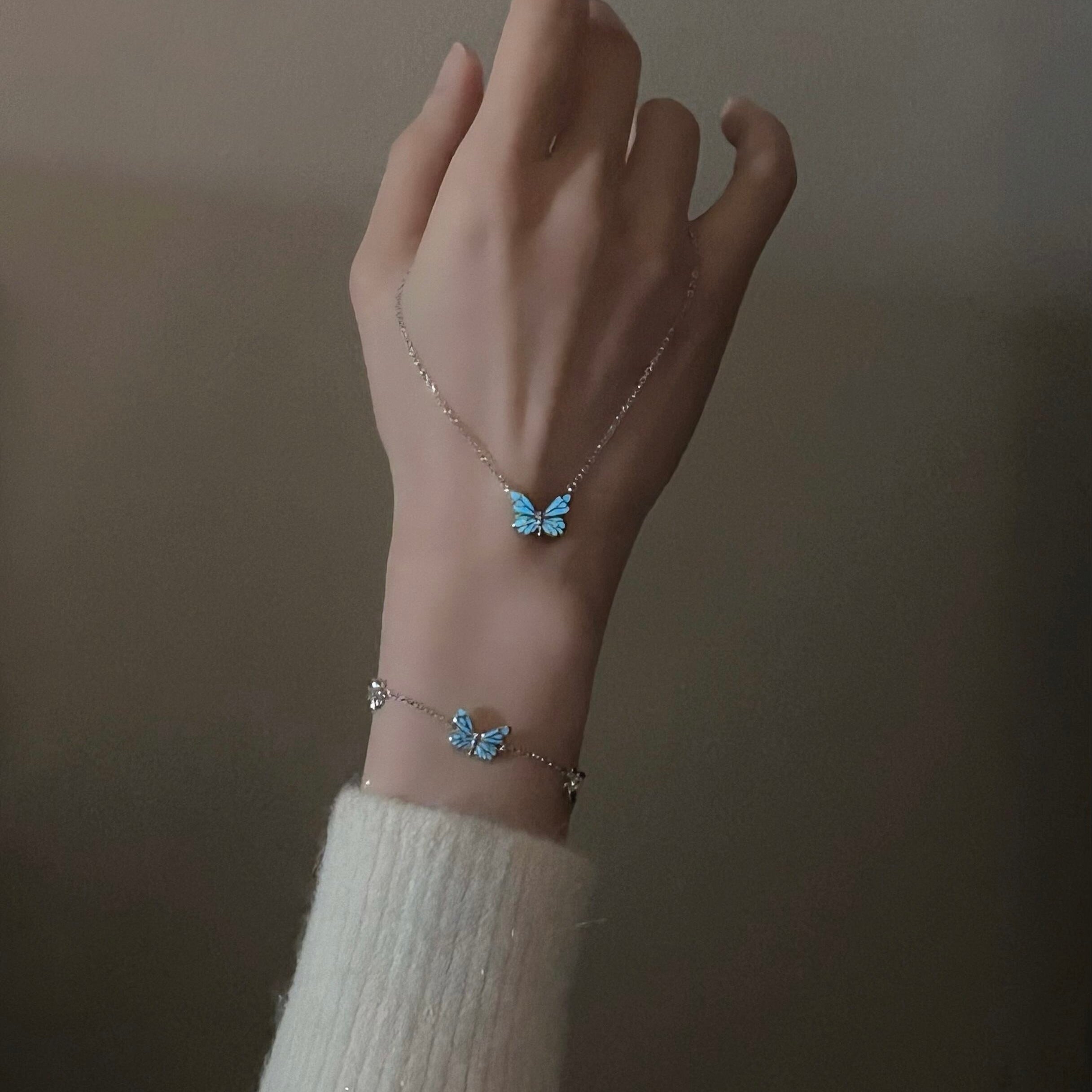 Blue Dream™ | Pulsera Mariposa Azul Luminosa