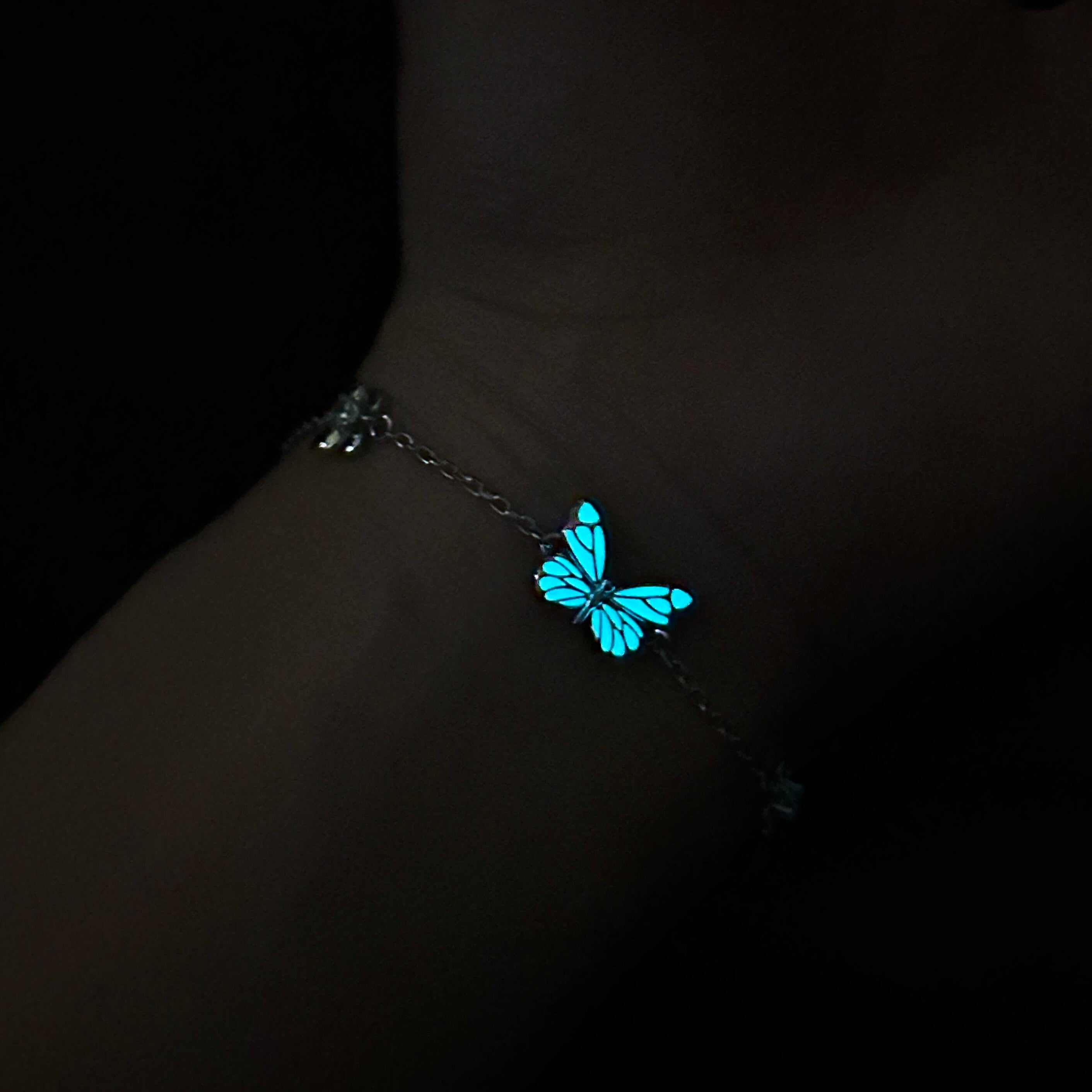 Blue Dream™ | Pulsera Mariposa Azul Luminosa