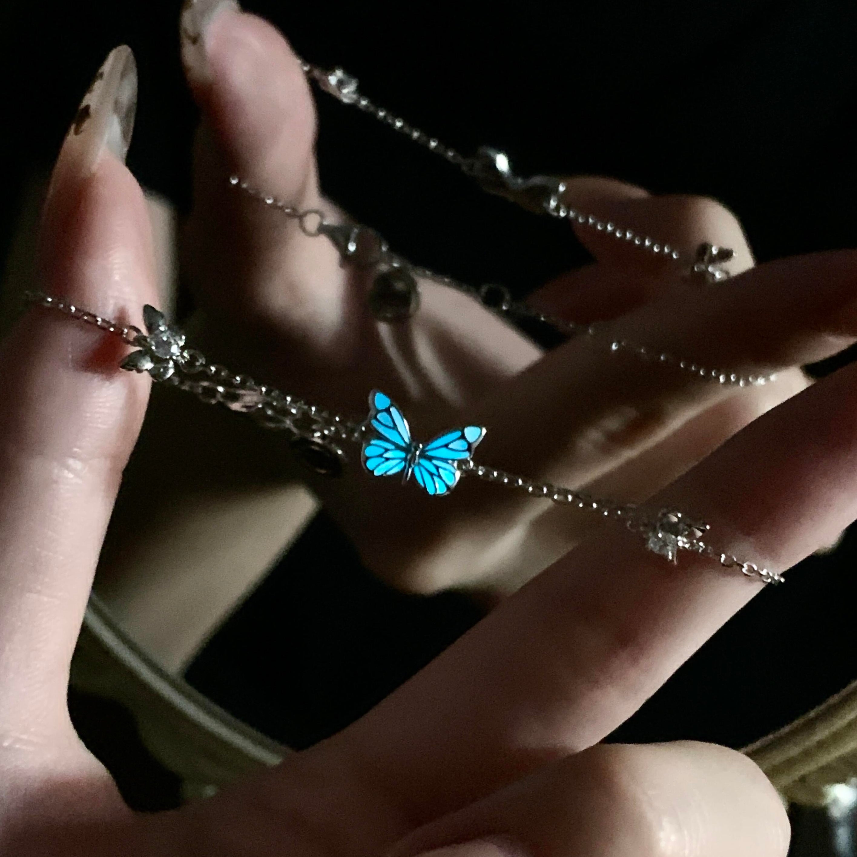 Blue Dream™ | Pulsera Mariposa Azul Luminosa