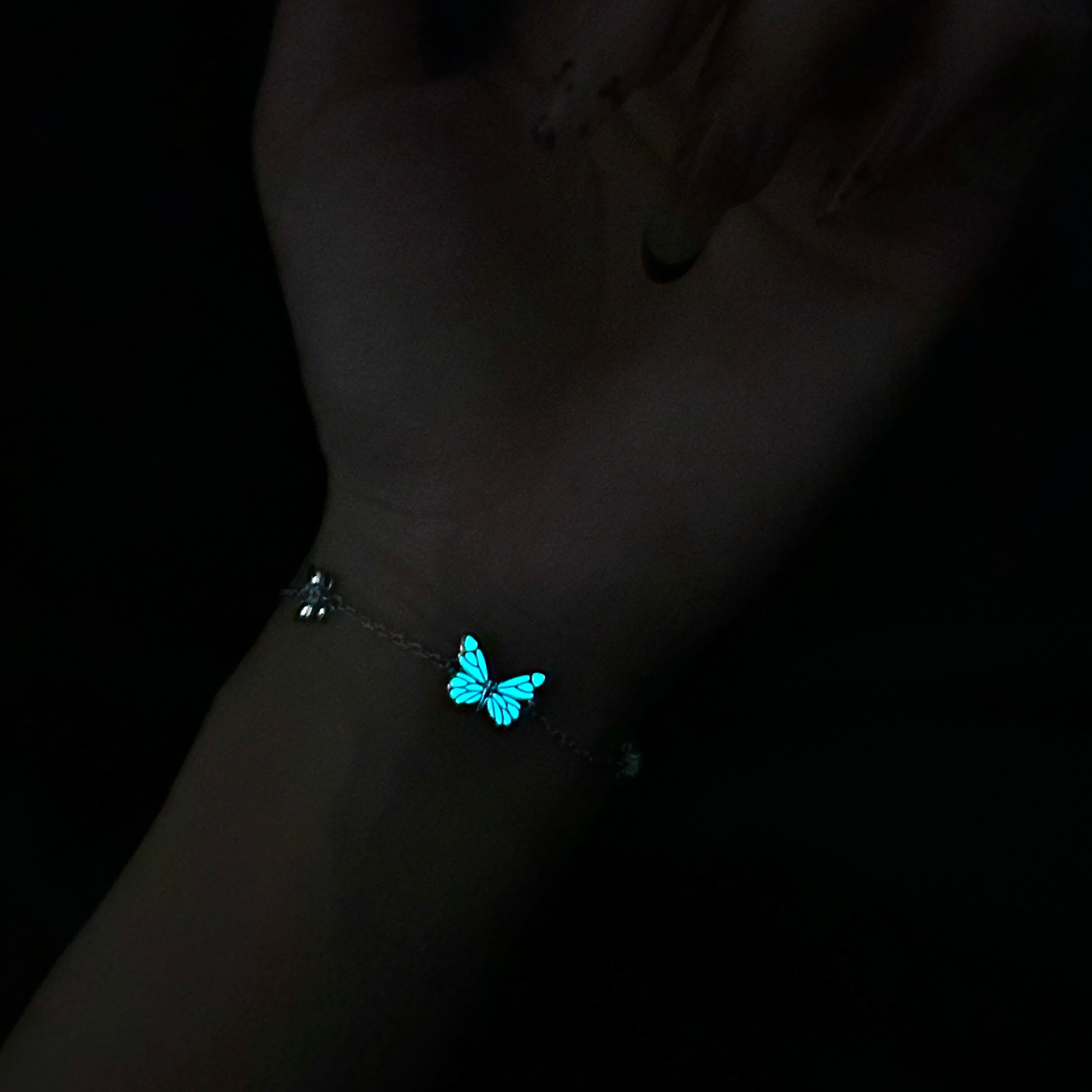 Blue Dream™ | Pulsera Mariposa Azul Luminosa