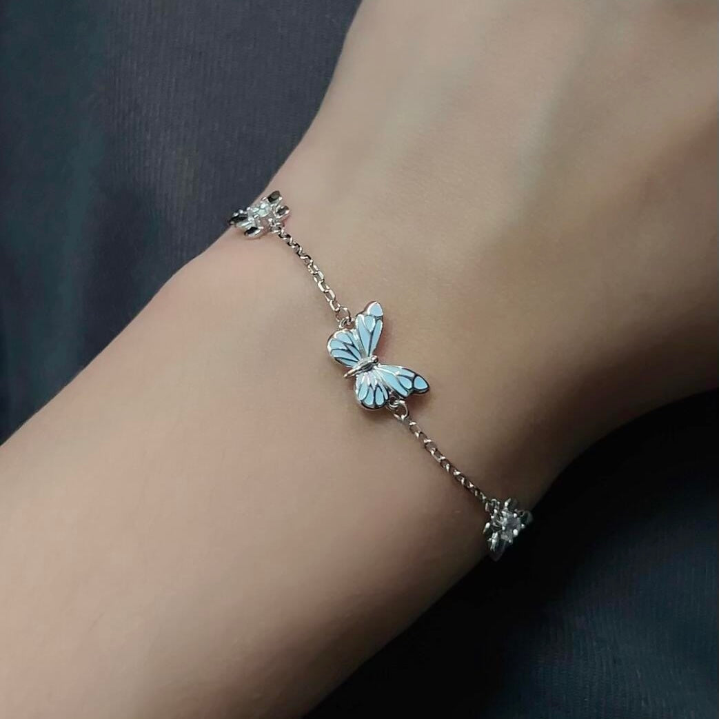 Blue Dream™ | Pulsera Mariposa Azul Luminosa