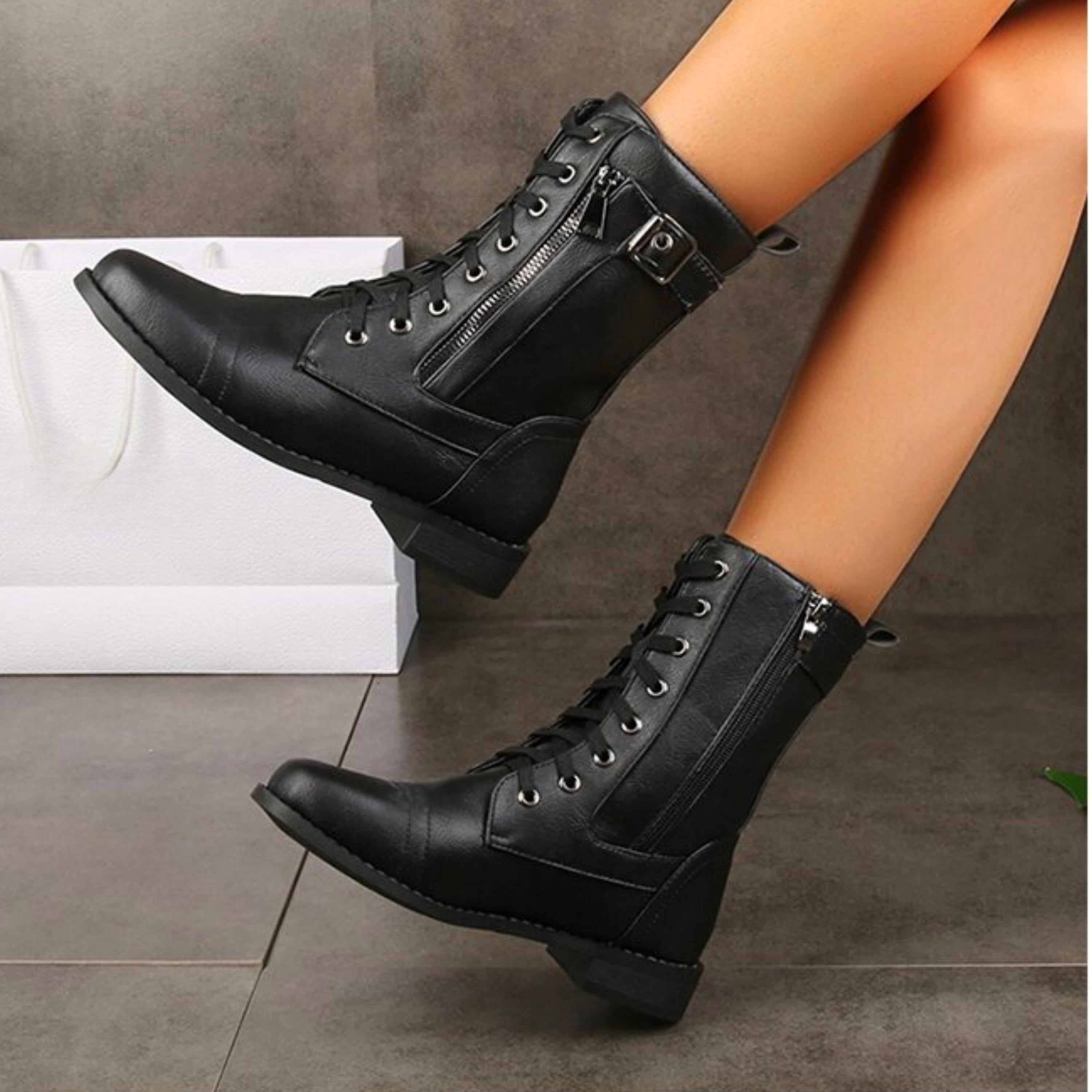 Lina™ - Botas de Cuero para Invierno