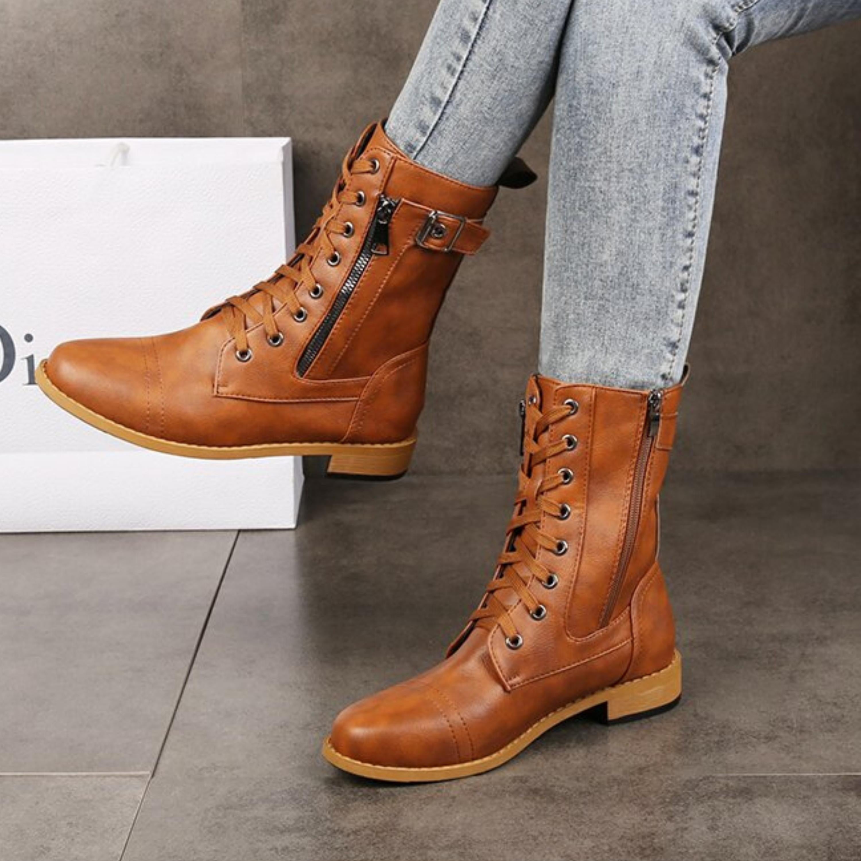 Lina™ - Botas de Cuero para Invierno