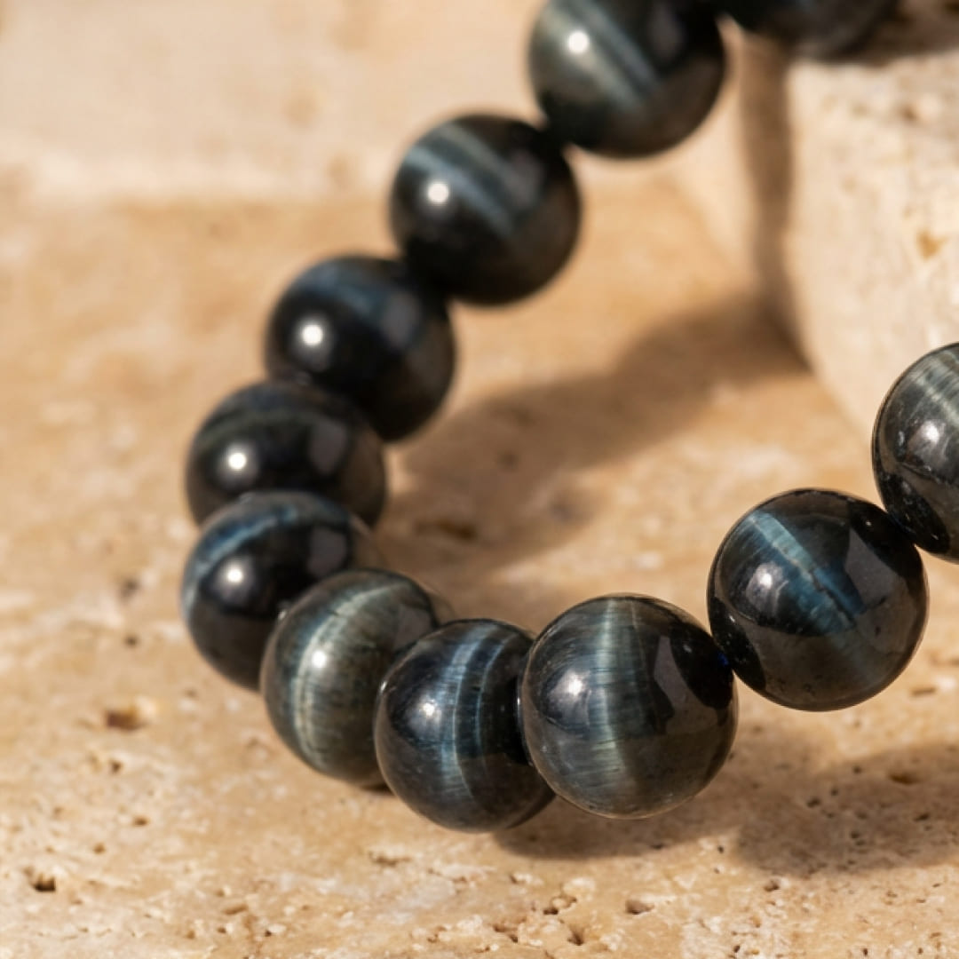 Ángel Guardián™ | Pulsera de Ojo de Halcón Natural