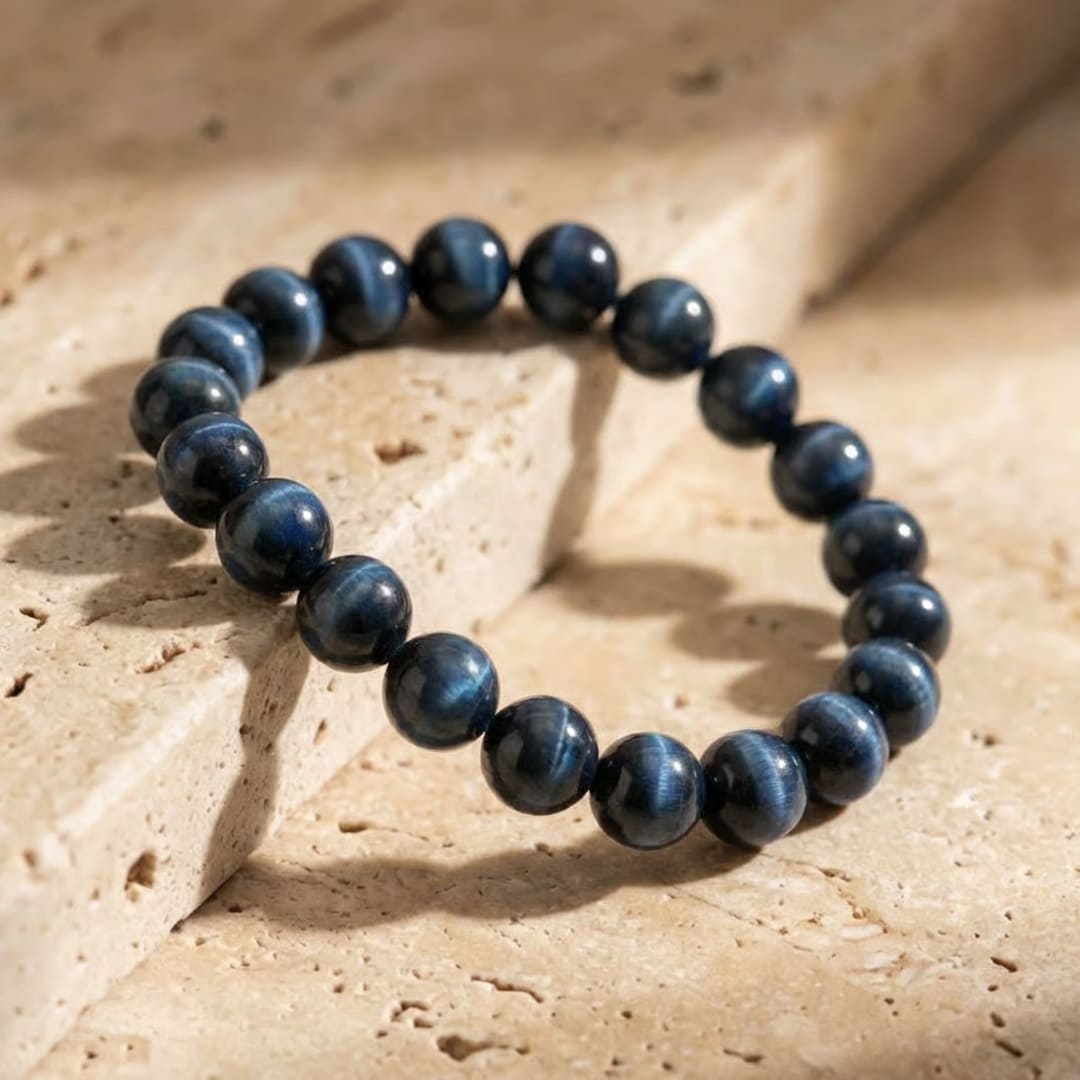 Ángel Guardián™ | Pulsera de Ojo de Halcón Natural