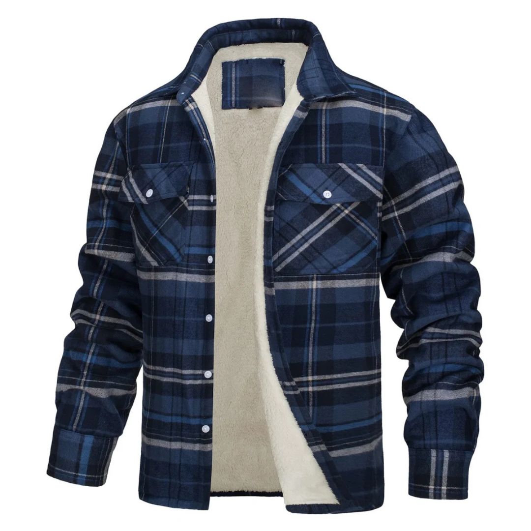 Vicente - Chaqueta de Cuadros Abrigada con Forro Polar - vista 6