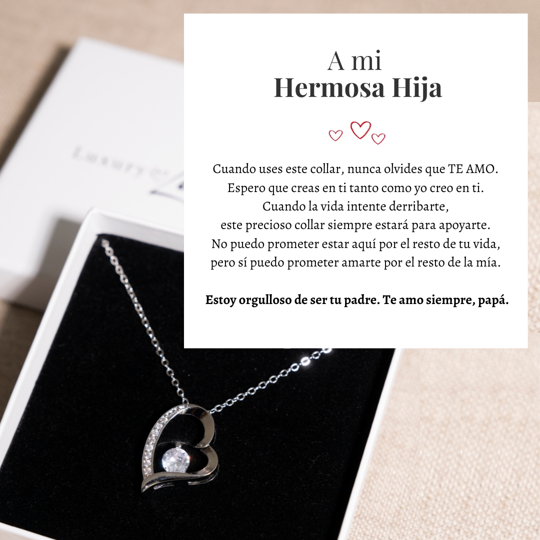 Amor Eterno™ | Collar Para Mi Hija Con Carta Especial