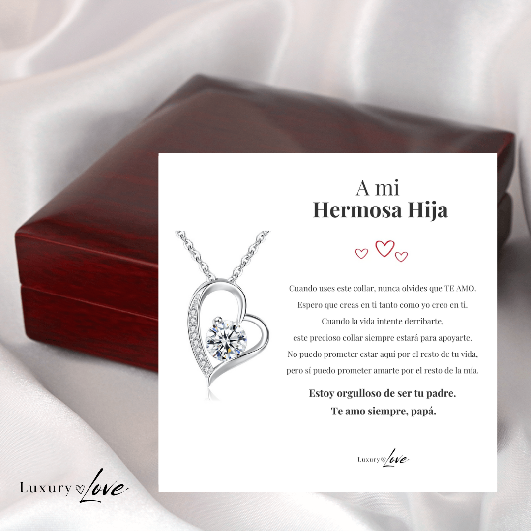 Amor Eterno™ | Collar Para Mi Hija Con Carta Especial