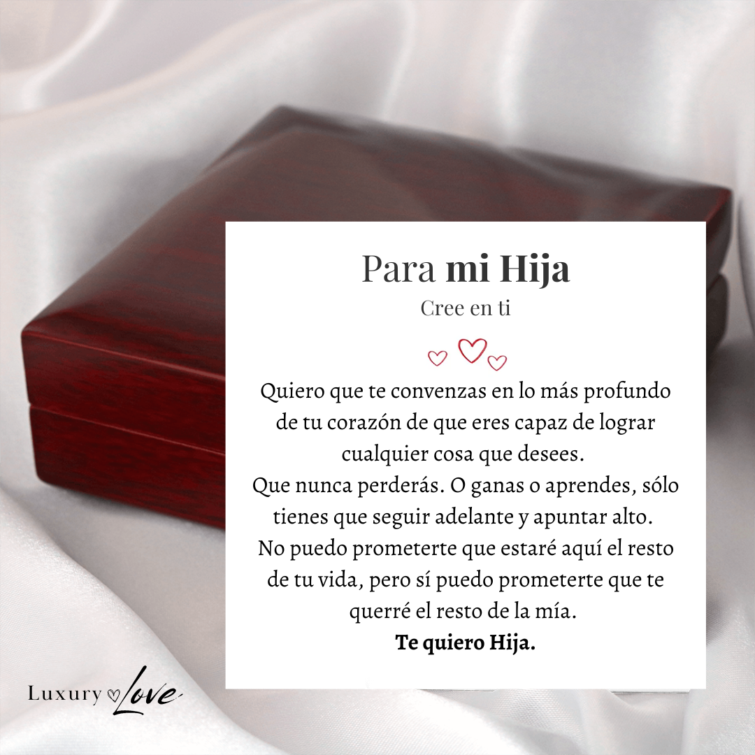 Amor Eterno™ | Collar Para Mi Hija Con Carta Especial