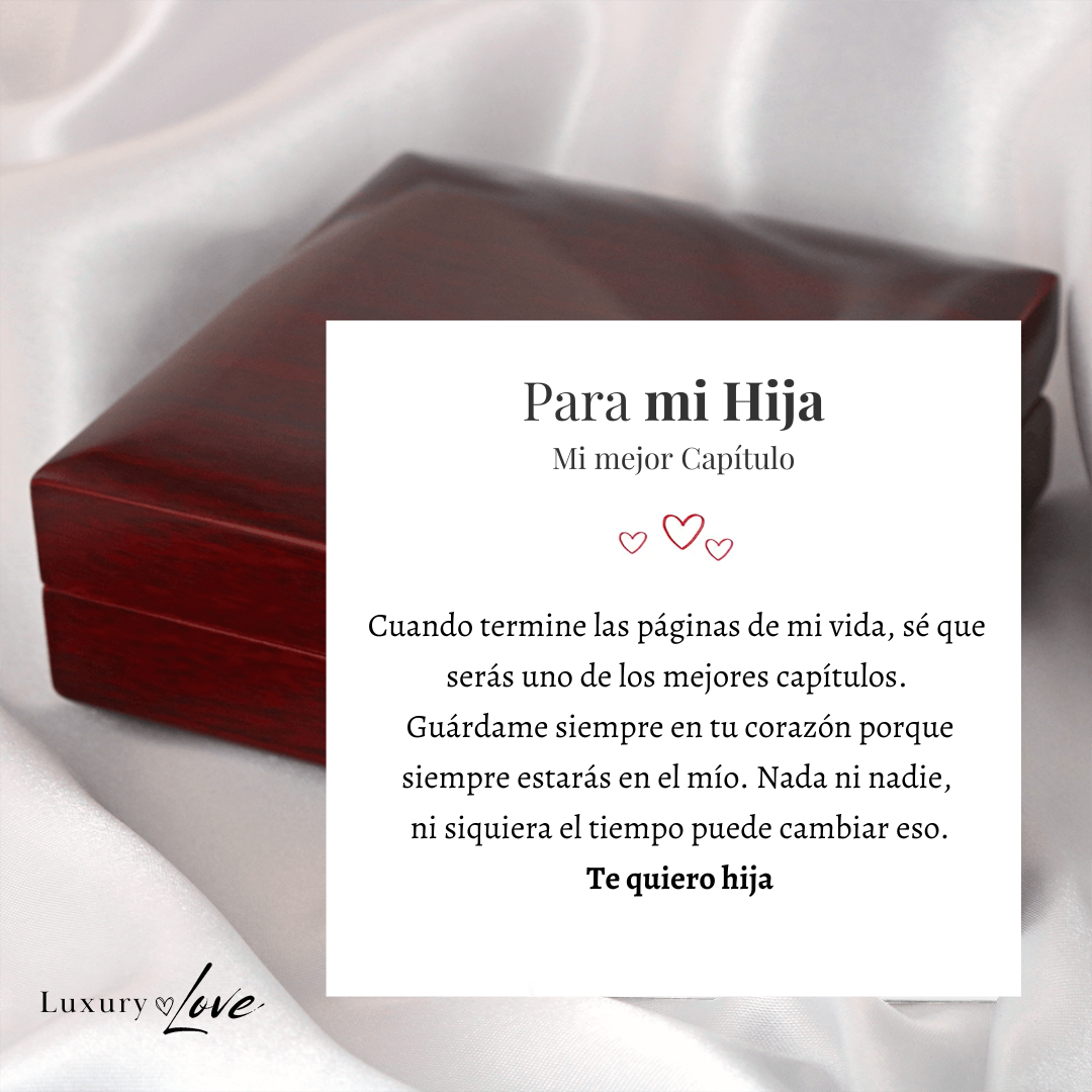 Amor Eterno™ | Collar Para Mi Hija Con Carta Especial