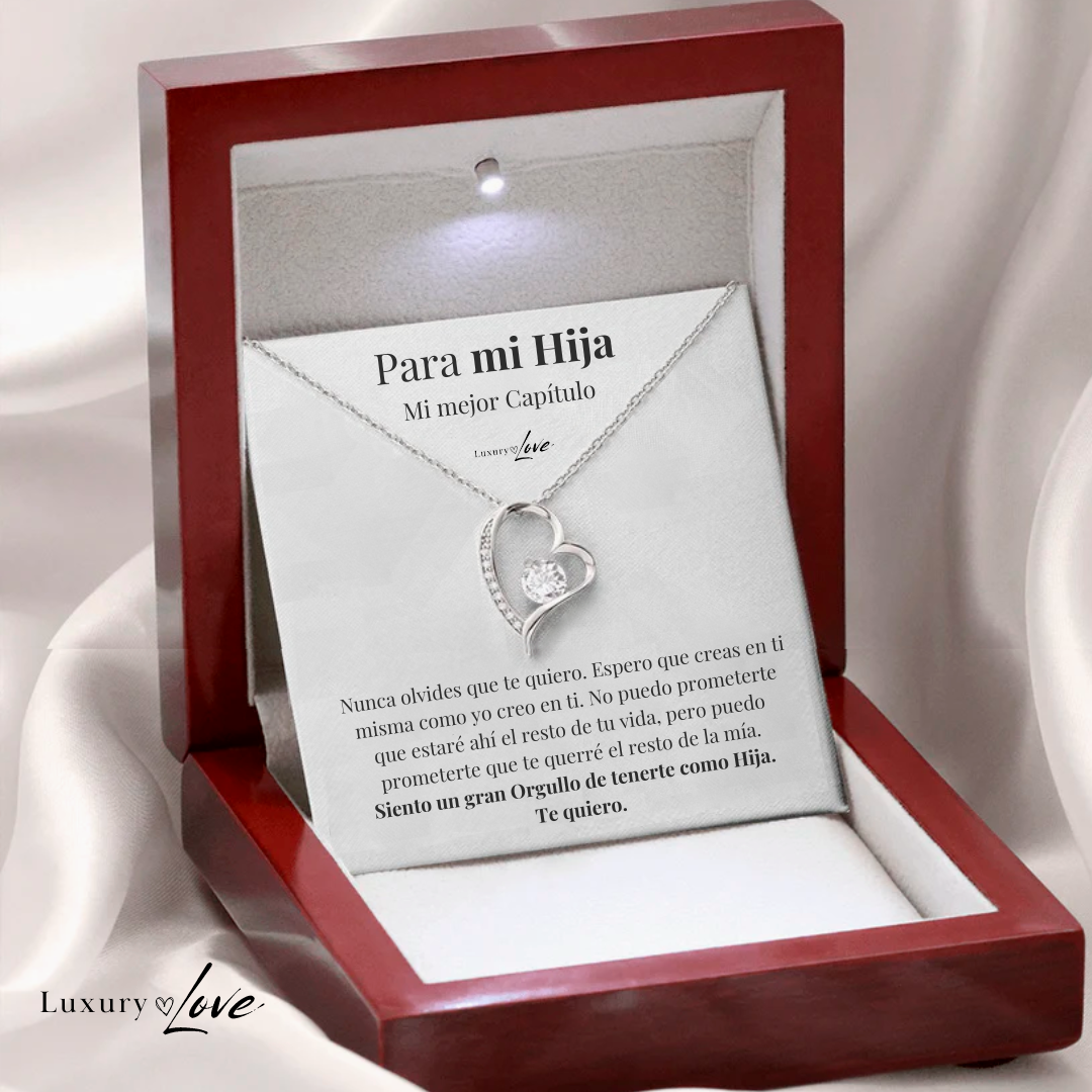 Amor Eterno™ | Collar Para Mi Hija Con Carta Especial
