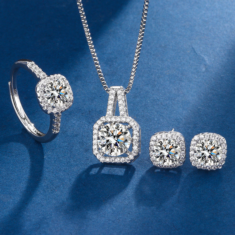 Joyas de Oro Blanco “Aria Cuadrada”