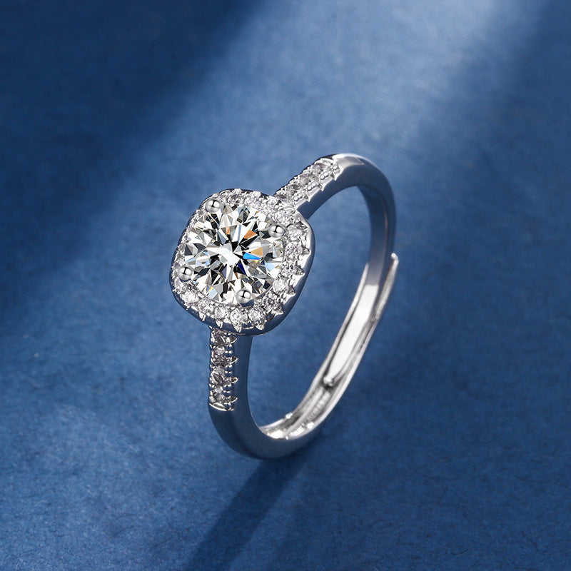 Joyas de Oro Blanco “Aria Cuadrada”