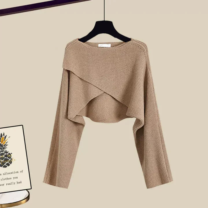 Mia™ | Conjunto de tres piezas de manga larga de cachemira