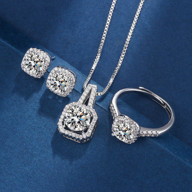 Joyas de Oro Blanco “Aria Cuadrada”