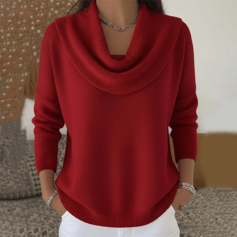 Julia - Suéter con Cuello Drapeado - vista 1